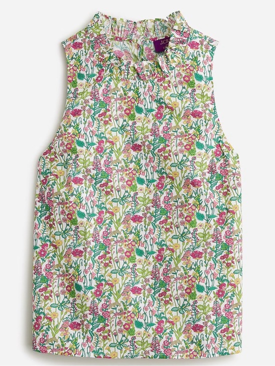 J. Crew Tops - J. Crew Fleur Top in Liberty Fabric—Pink & Green